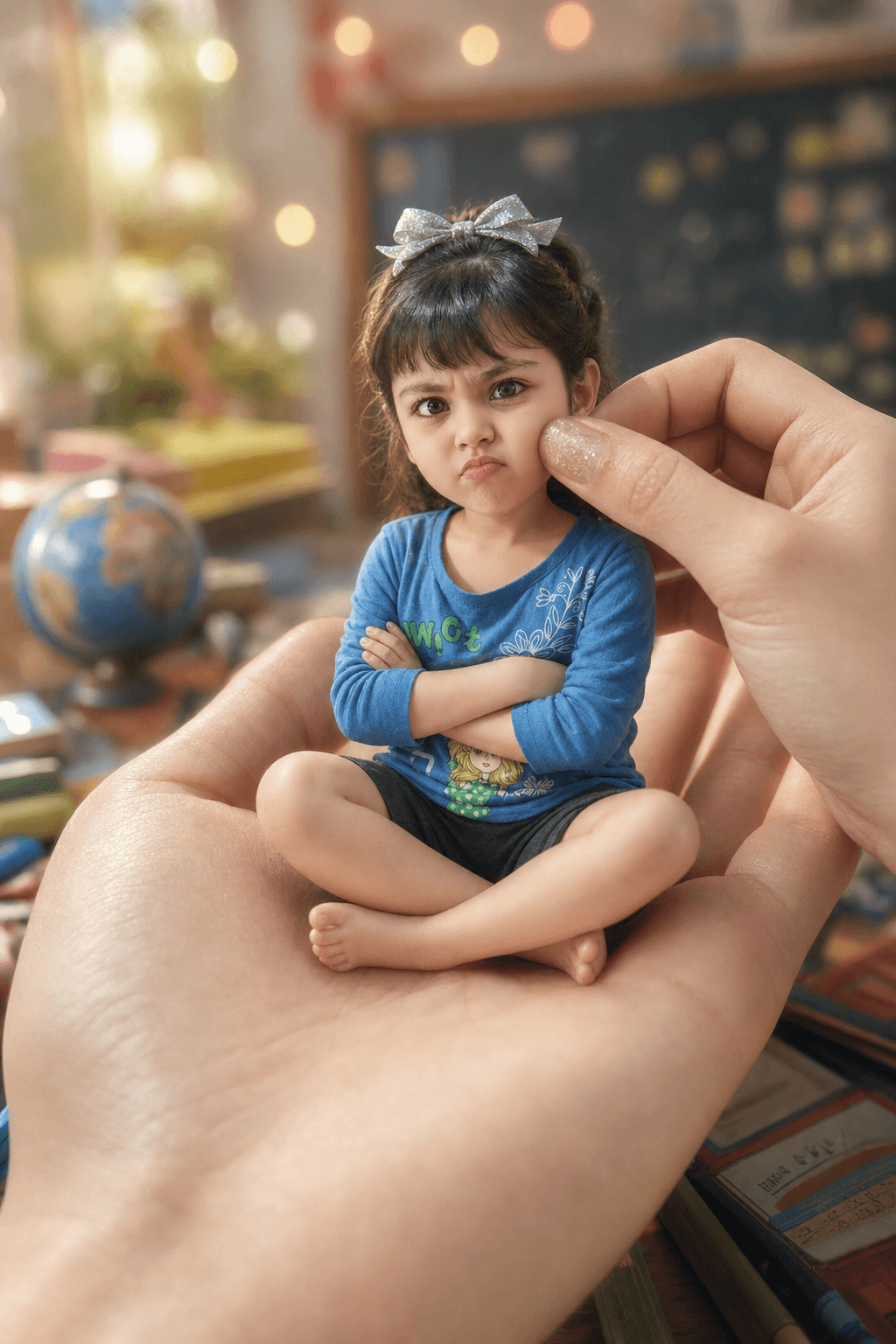 Ultra-Realistic Big-Head Miniature Portrait Prompt

Create an ultra-realistic mi