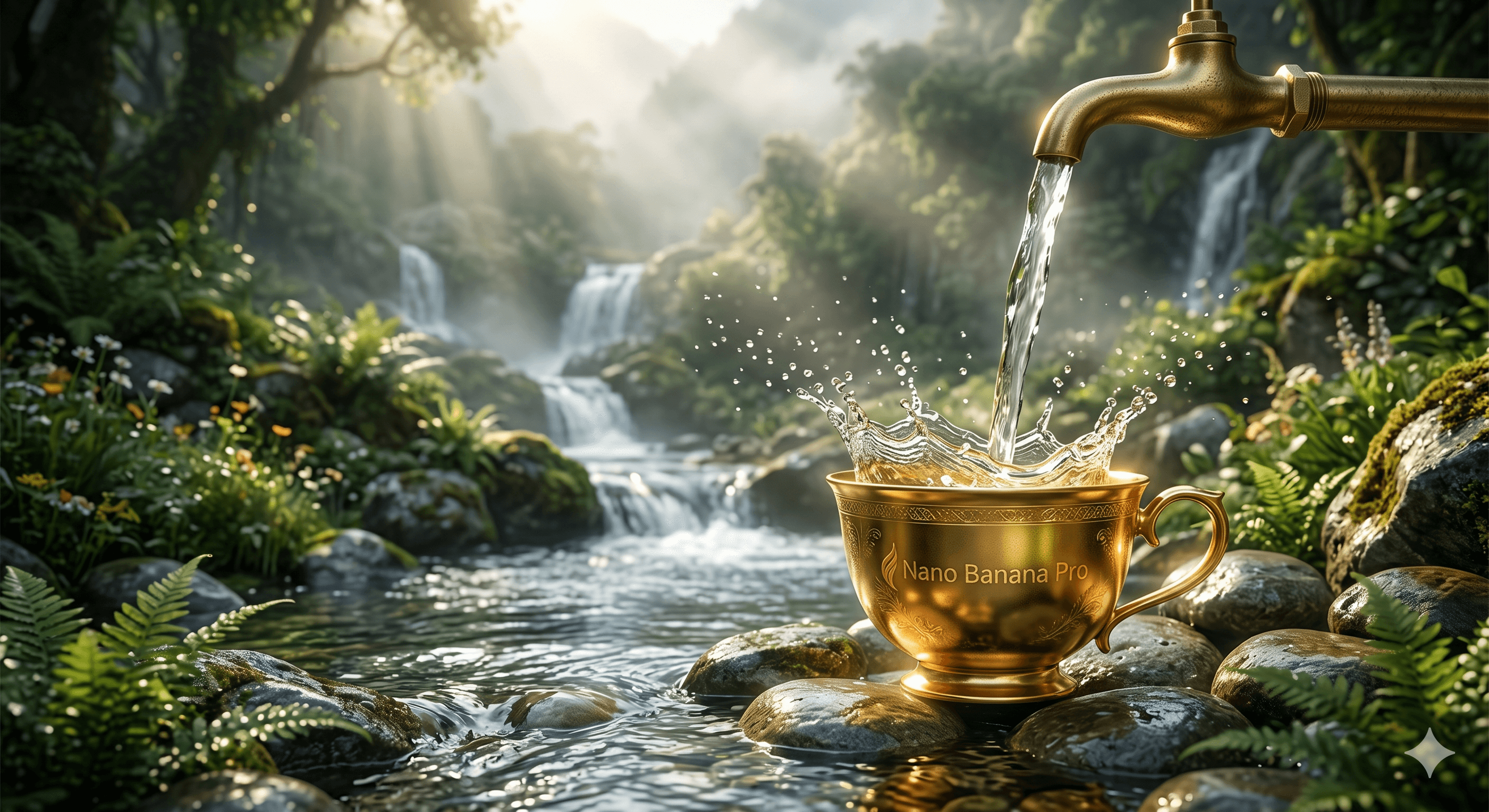An ultra-premium cinematic advertisement for Nano Banana Pro. A luxurious golden